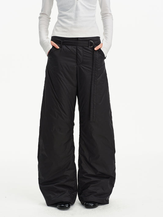 Cotton padded casual pants