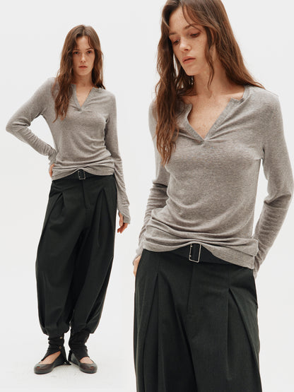 Classic Fitted V-Neck Tee