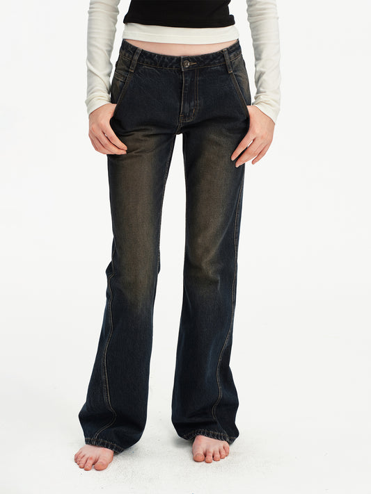 Vintage washed jeans